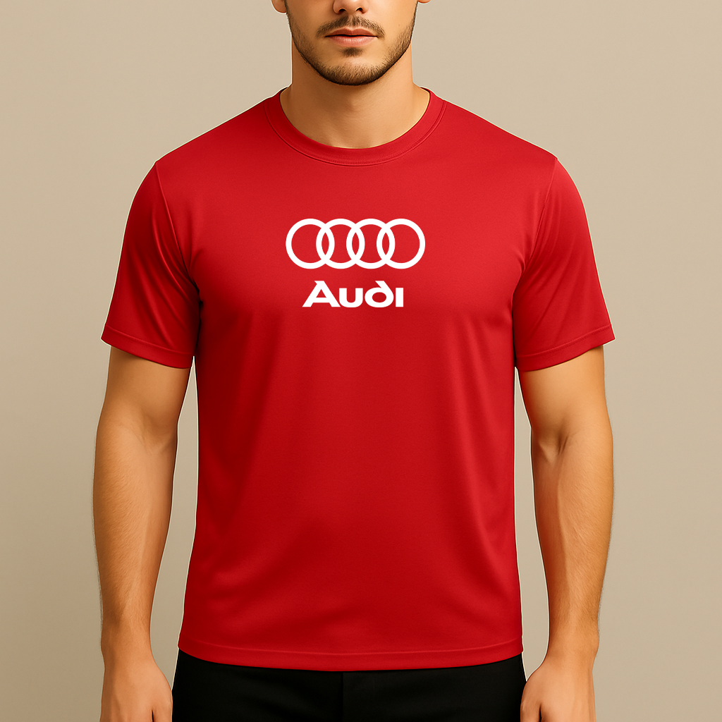 Men’s Audi Motorsports Car Polyester T-Shirt